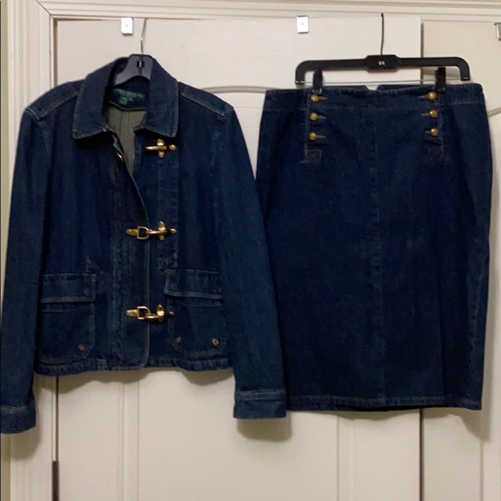 Lauren Denim Jacket $75  & Lauren Skirt $40